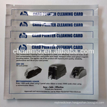 Wireless Credit card swiper presaturated Cleaning Card CR80